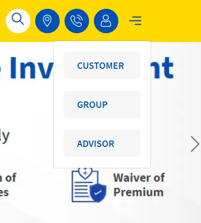 Aviva Life Insurance home page