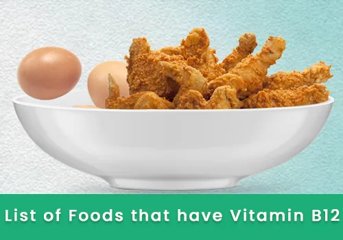 List of Foods that have Vitamin B12